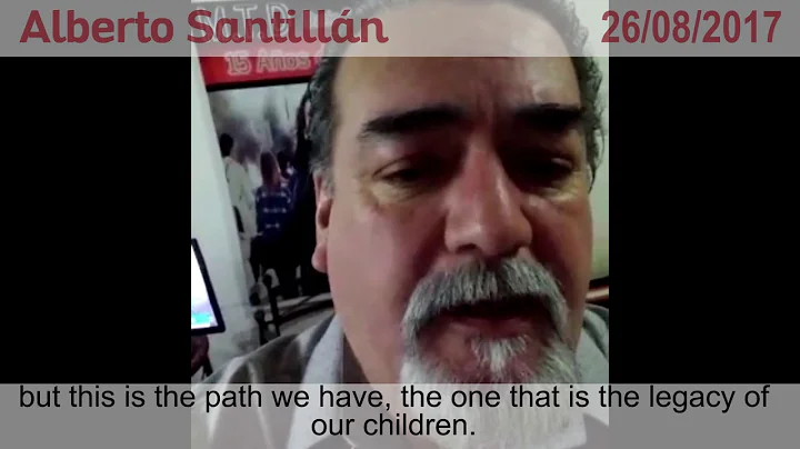 Alberto Santillan's message to the relatives of th...