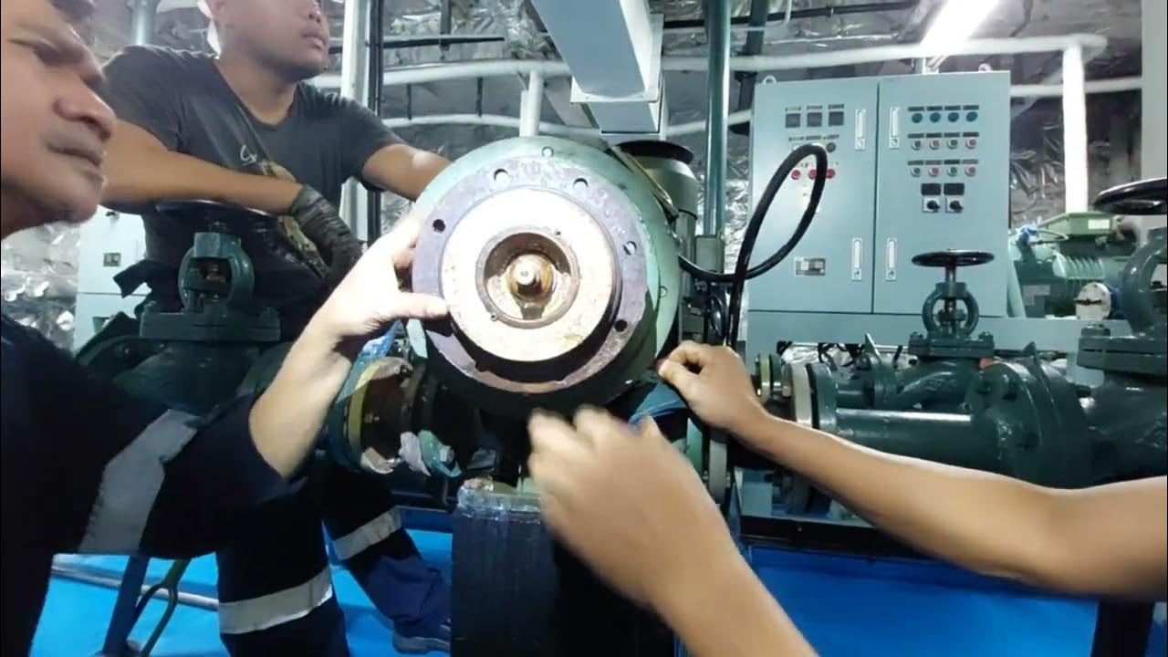 A/C sea water cooling pump maintenance i YouTube