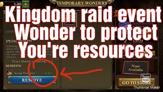 Guns of glory Kingdom raid event wonder tip