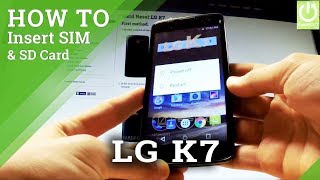 How To Insert Sim Card In Lg K7 - How Install Micro Sd Card In Lg