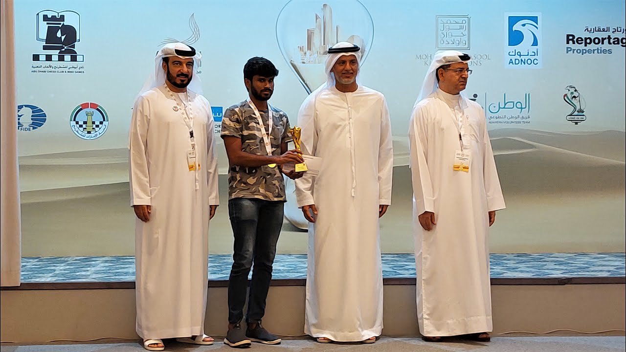 Raunak Sadhwani dominates 28th Abu Dhabi Chess Festival Blitz 2022