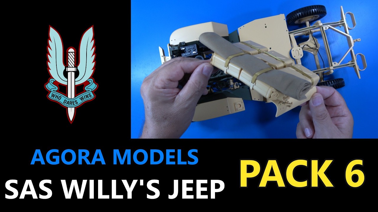 Build the British SAS Willy's Jeep Pack 6, Stages 39 to 45 from