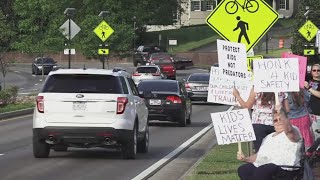 Dozens of people protest former Blount County teacher's sentence