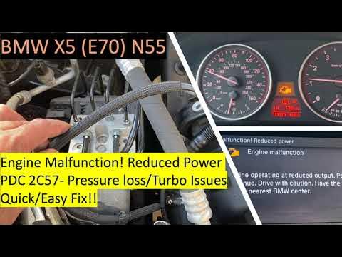 BMW X5/N55-Engine Malfunction! Reduced Power Check Engine- Quick and