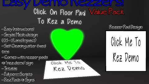 Easy Demo Rezzer Value Pack - Second Life