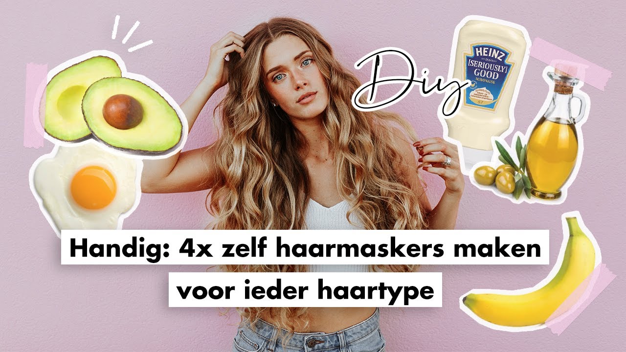 4x zelf haarmaskers maken voor ieder haartype | - YouTube