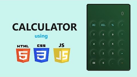 How to make a calculator using HTML,CSS,JavaScript 😱| Create a calculator project in JavaScript