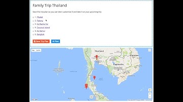 TripPlan Plugin Front End