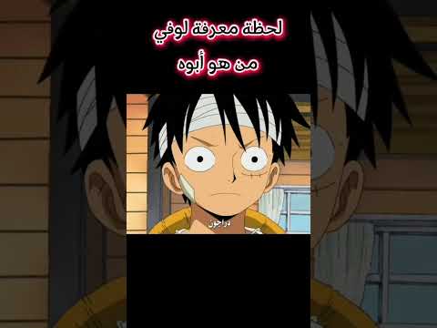 لحظة معرفة لوفي من هو أبوه     