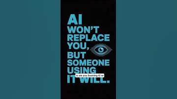 “AI Won’t Replace You… But Someone Using AI Will 💡”#AI