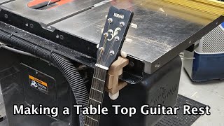 Making a Table Top Guitar Rest