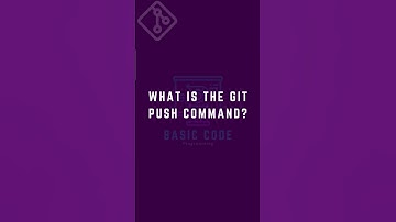What is git push command? #github #gitpush #basiccode #learning #gittutorial #interview