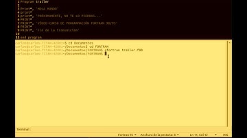 Trailer, Curso FORTRAN 90/95 en español