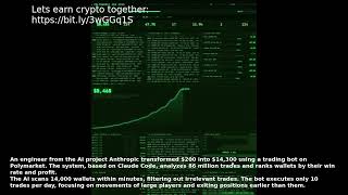 An engineer from the AI project Anthropic transformed 200 into 14300 using a trading bot on Polymark