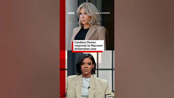Candace Owens responds to Macron's defamation case. #CandaceOwens #BrigitteMacron #BBCNews