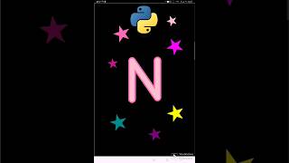 how to draw N letter using python turtle #python #short #بايثون#برمجة #مشاريع_بايثون #python_project