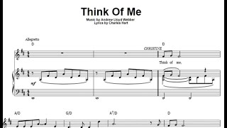 Think of me - Phantom of the Opera - Piano accompaniment