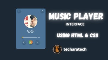 HOW TO MAKE A MUSIC PLAYER INTERFACE USING HTML & CSS ONLY.