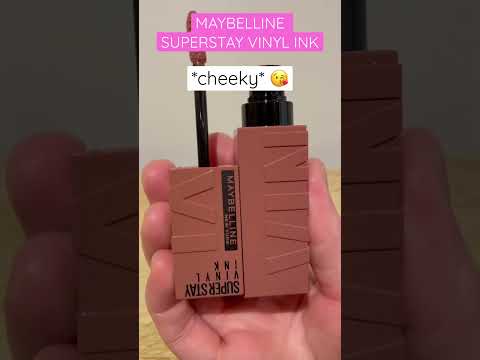 CHEEKY MAYBELLINE SUPERSTAY VINYL INK #shortsfeed #shorts #makeup #lipstick #swatches