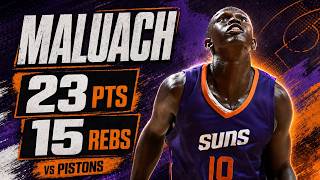 Khaman Maluach 23 pts 15 rebs vs Pistons 2026 Summer League