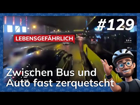 😡 Almost crushed between a bus and a car – Berlin Cycling Diary #129