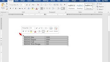 Insert the caption Table i - Report above the table.  Turn on required options to automatically...