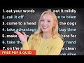 Advanced Idioms Quiz