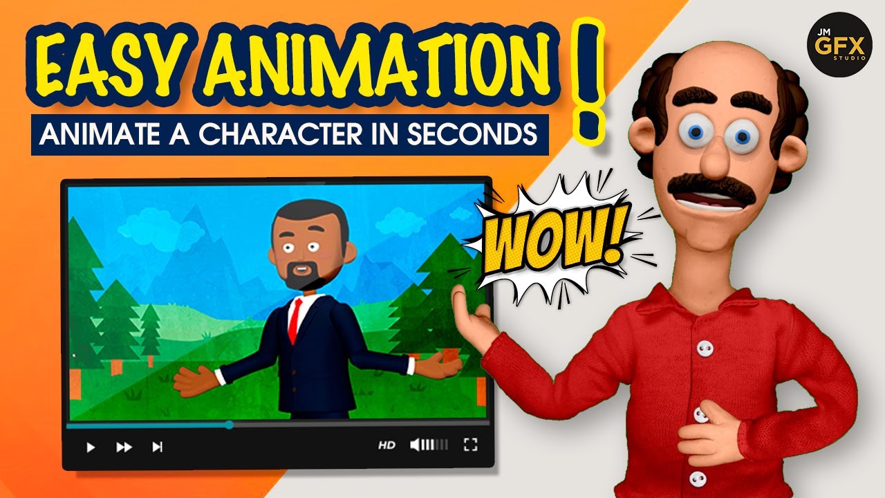 Simple Animation Person Animate a Character in Seconds! ~ Easy Animation Tutorial #animation ...