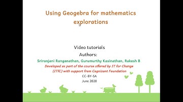 Geogebra tutorial 2 - Enabling tool bar and style bar