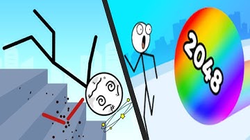 RAGDOLL BREAK KICK LOSER vs STICKMAN ROLL - New Levels Mega UPDATE Satisfying Double Games APK ios
