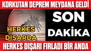 Son Dakika Korkutan Deprem Meydana Geldi Dışarı Fırladılar Akdenizde Deprem