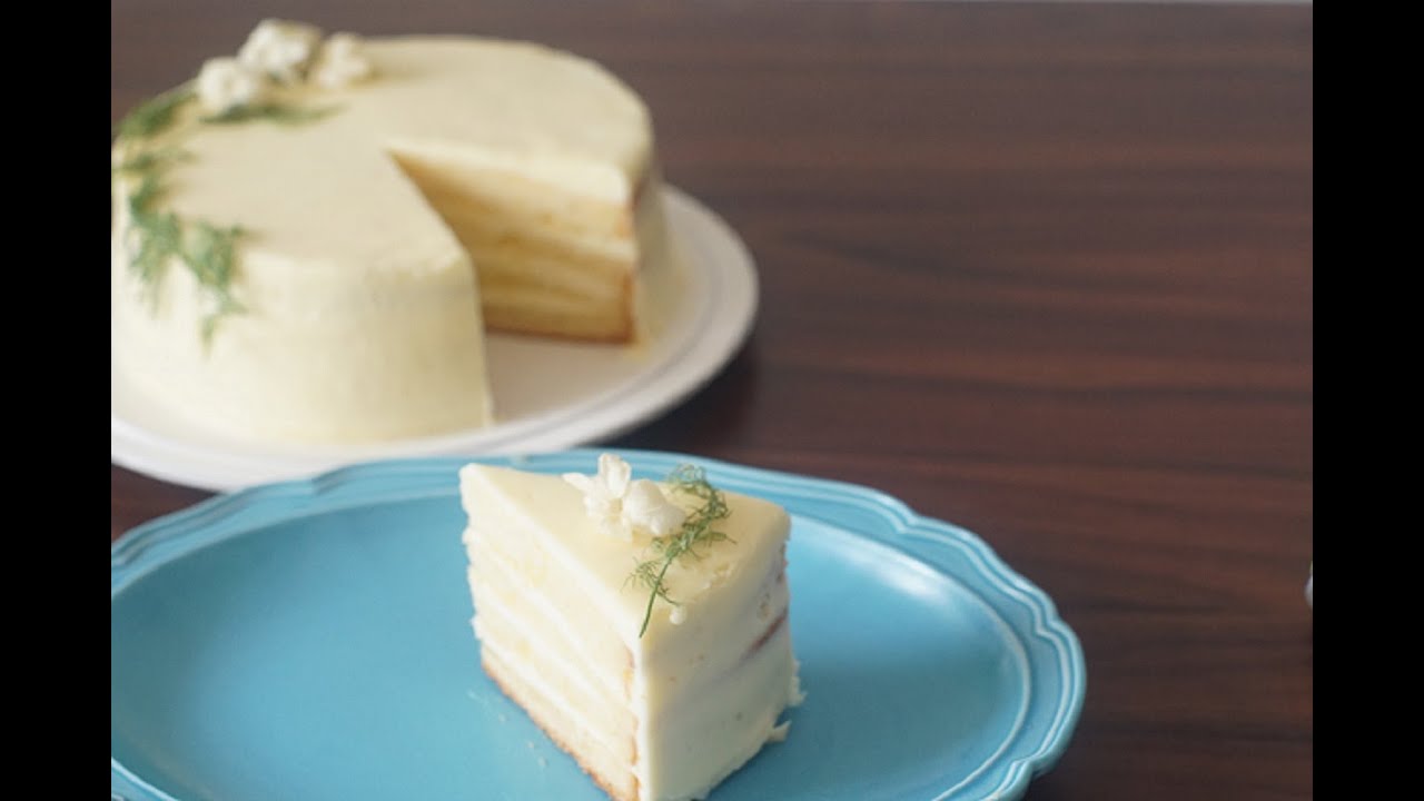 レイチェル クーさんのレシピのレモンとヨーグルトのレイヤーケーキを作りました I Made A Layer Cake Of Rachel Khoo S Recipe Youtube