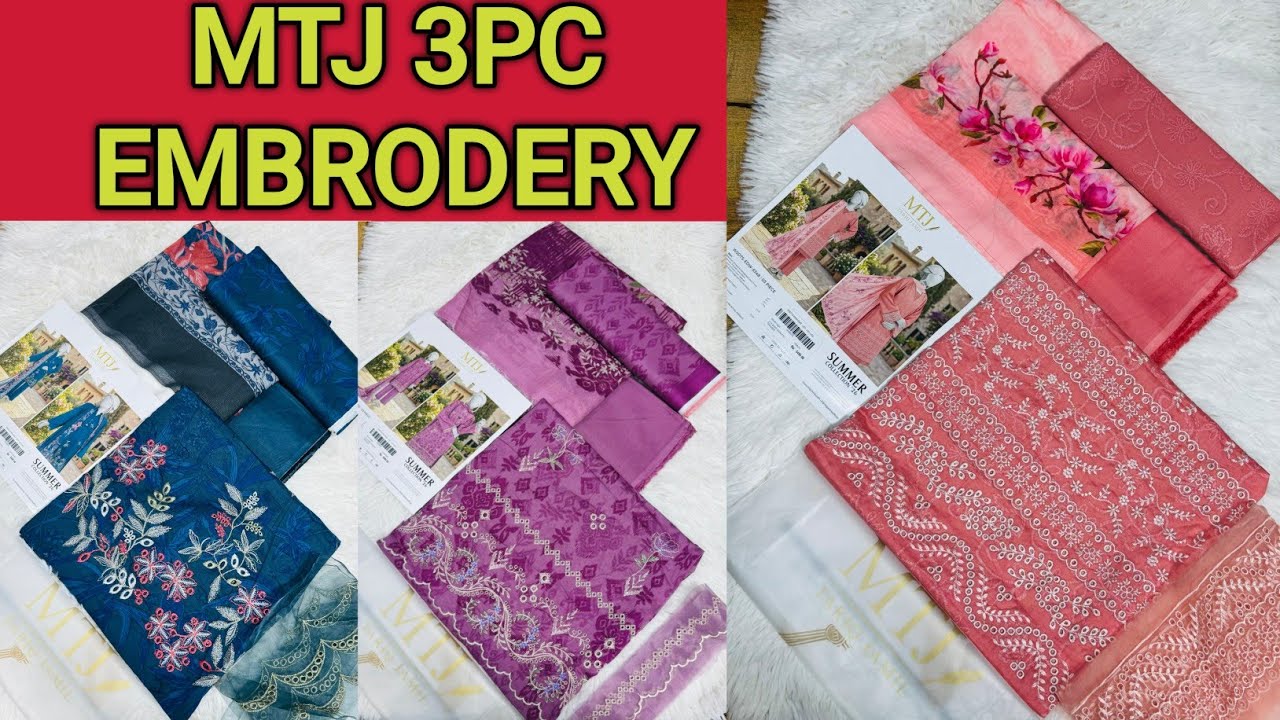 MTJ | LAWN EMBRODERY  CHICKEN KARI COLLECTION 2026 AT WHOLE SALE