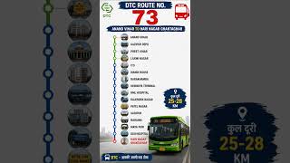 Dtc bus rout no 73 | ananad vihar to hari agar | #dtc #delhitransport #delhi #anandviharterminal