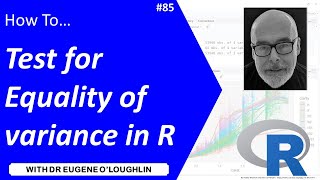How To... Test for Equality of Variance in R #85 Profile