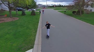 Skydio 2 - Front Follow Mode - Skateboarding - 4K