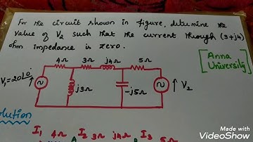 AC circuit | Mesh analysis | Tamil/ Problem#5