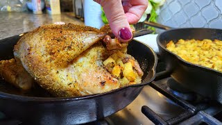 How to make Stuffed Roast Chicken | STUFFING RECIPE