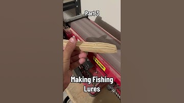 Making Fishing Lures - Part 3 #fishing #woodworking #fishinglure #wood #diy #lure