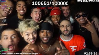 Faze Celebrates Yourrage Hitting 100K Twitch Subs