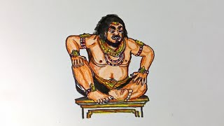 Cara menggambar sketsa ogoh-ogoh 