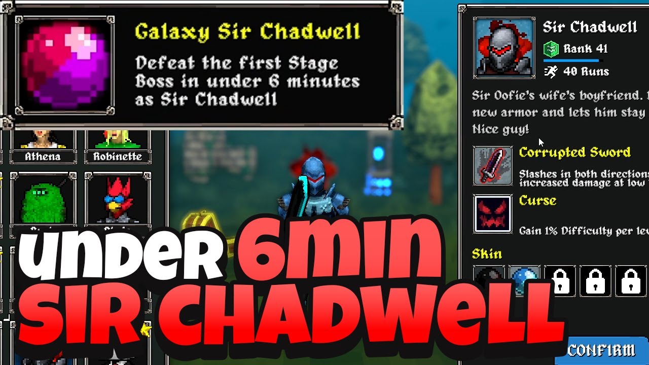 104 Sir Chadwell: Under 6min Unlock Challenge, Galaxy Skin Unlock - Megabonk