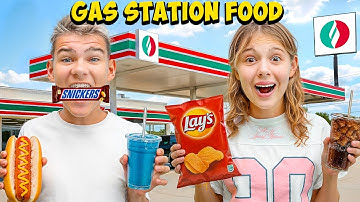 24 UUR Alleen maar TANKSTATION-Eten!