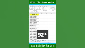 Excel Filter hack 🔥 #exceltech #excelshortcuts #exceltips #excellife #newexcel #exceltech
