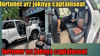 fortuner vrz  jok nya captain seat