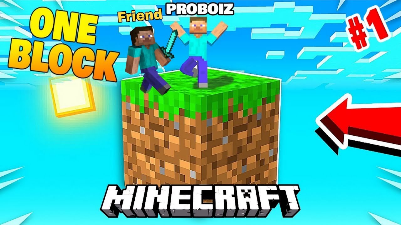 I STARTED SERIES OF MINECRAFT ONE BLOCK WITH FRIEND 😎🔥 - YouTube