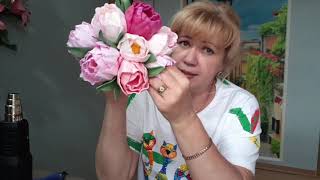 2️⃣ часть мастер класса 🌸букет пионов из изолона 🌸светильник 🌸