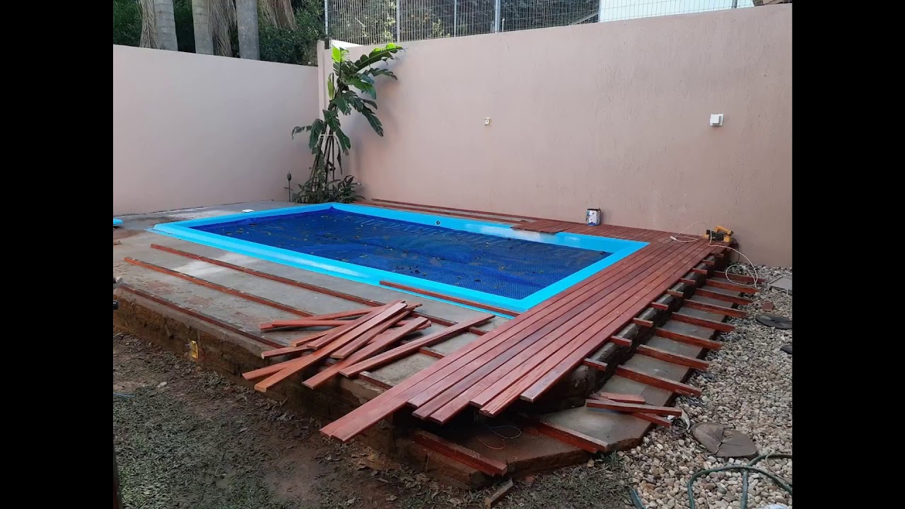Como fazer um deck de piscina - YouTube