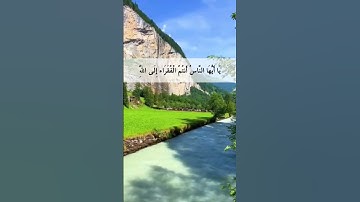 حالات واتس قران. يا ايها الناس انتم الفقراء الى الله، سورة فاطر آية 15 للقارئ انس المالك.
