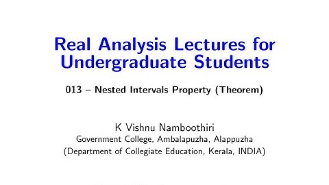 013-Real Analysis-Nested interval property